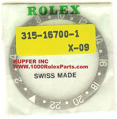 Rolex Original GMT Black Bezel Insert - 315-16700-1 – Kupfer Fine Rolex Original GMT Black Bezel Insert - 315-16700-1 – Kupfer Fine