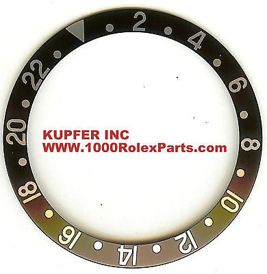 Rolex Original GMT Black Bezel Insert 315 16700 1 Kupfer Fine