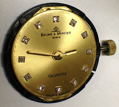 Baume Mercier Factory Dial with Quartz Movement Champagne and Diamonds