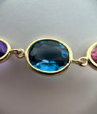 "Rain of Colors" Gem Linked Bracelet by Kupfer Design