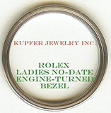 Rolex Ladies No-Date Bezel - Engine Turned - Kupfer Jewelry - 2