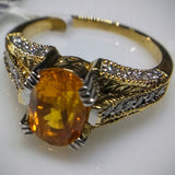 Kupfer Jewelry Natural Certified Golden Sapphire in Yellow Gold Ring by Kupfer Jewelry Design - Kupfer Jewelry - 1