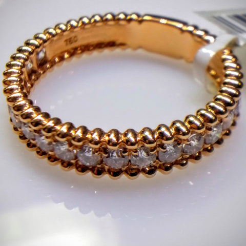 Kupfer Jewelry Rose Gold Diamond "Beaded" Ring by Kupfer Design - Kupfer Jewelry - 1
