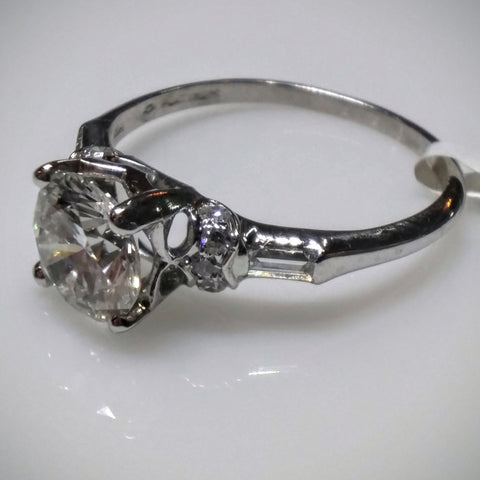 EmilyK. Engagement RIng with Diamonds in Platinum by EmilyK. - Kupfer Jewelry - 1