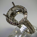 Danhov Couture Engagement Ring in 18kt White Gold by Danhov Couture (Mounting ONLY) - Kupfer Jewelry - 4