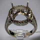 Danhov Couture Engagement Ring in 18kt White Gold by Danhov Couture (Mounting ONLY) - Kupfer Jewelry - 3