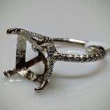 EmilyK. Engagement Ring in 18kt White Gold by EmilyK. (Mounting ONLY) - Kupfer Jewelry - 1
