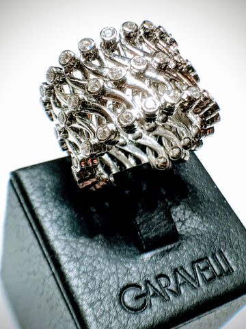 Convertible Diamond Ring-Bangle by Garavelli